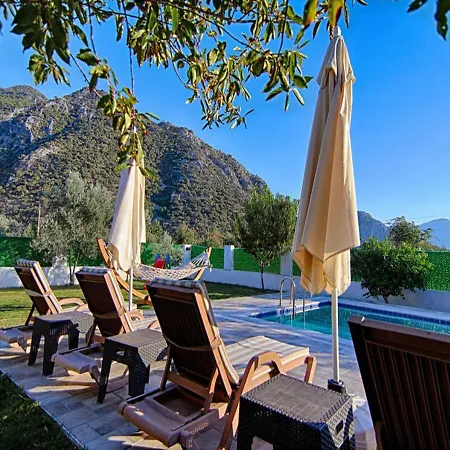 Villa With Jacuzzi And Children's Play Area For 10 People In Mugla, - Awz170